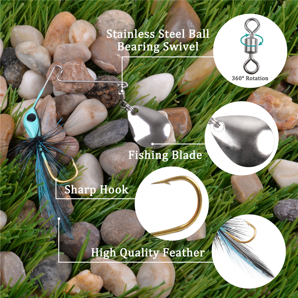 6 Pz/12 Pz Spinner esca Bass R - Fishing Lure Spinnerbait recensione e prezzo
