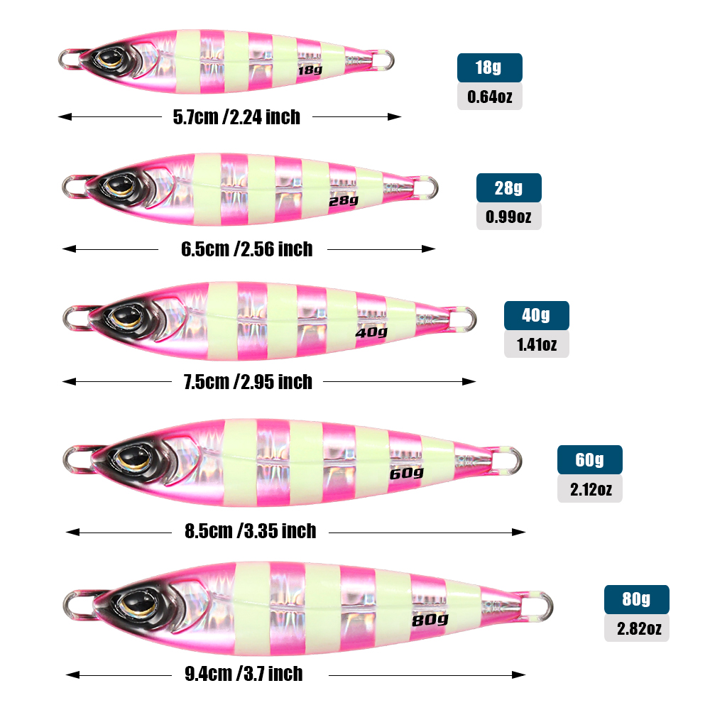 JIGGING PRO Metal Jig BONY Cuc - Fishing Lure Spoon recensione e prezzo