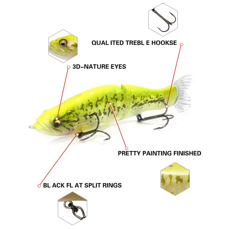 Esca da pesca Swimbait 135mm 3 - Fishing Lure Jerkbait recensione e prezzo